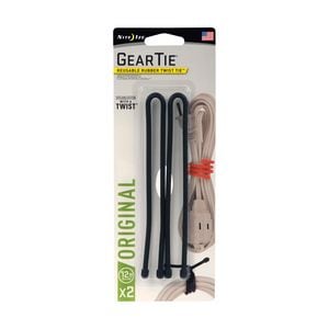 Nite Ize Black 12in Gear Tie 2 Pack