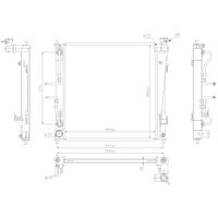 Nissens Radiator 666220 for 2012 Kia Optima