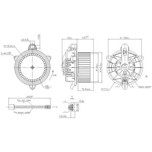 Nissens HVAC Blower Motor Assembly 87559
