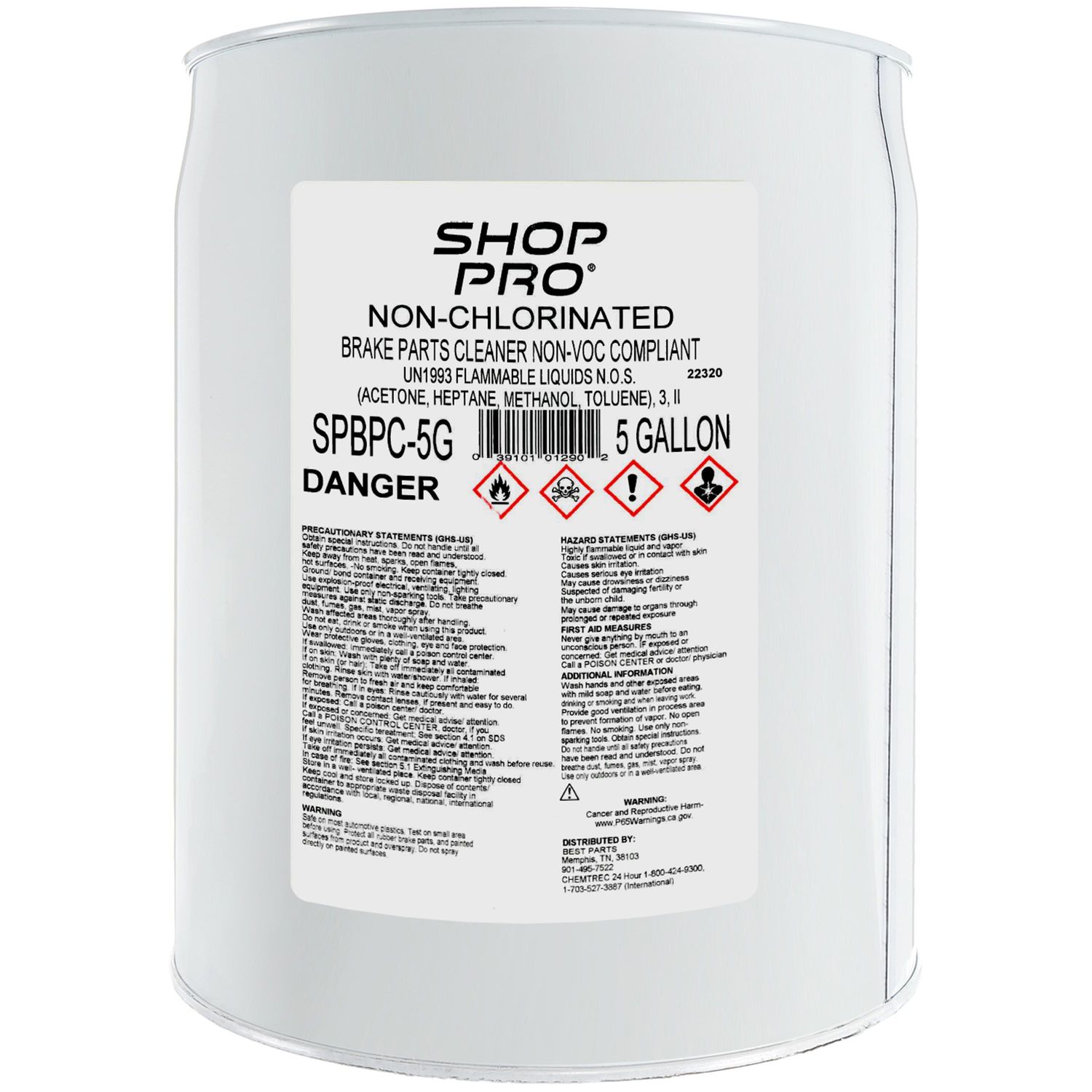 Brake Parts Cleaner (5 Gallon Drum)