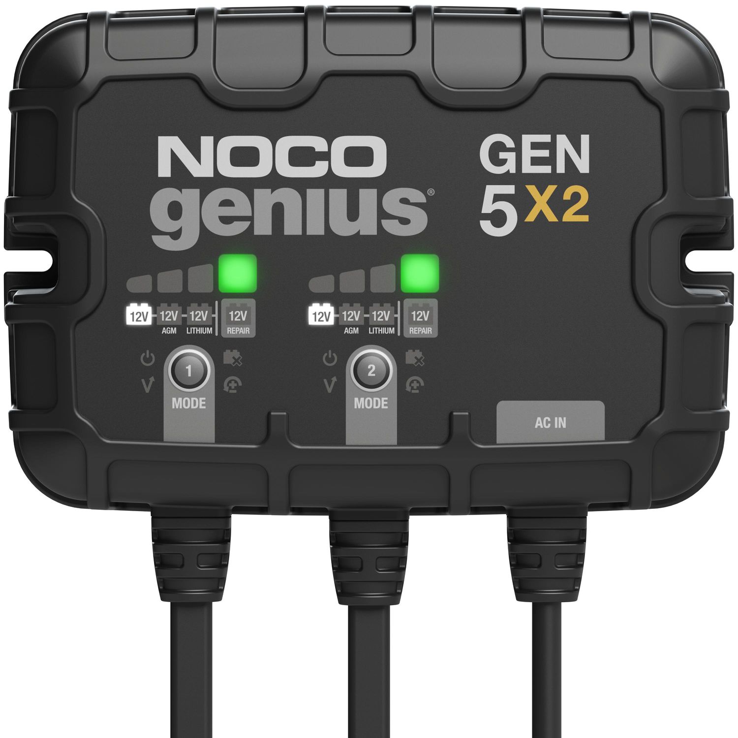 Noco Genius 10 Battery Charger for 6 and 12 Volt Batteries - BCM