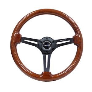 NRG Innovations 330mm 3 Deep Dish with Slits Wood Grain
