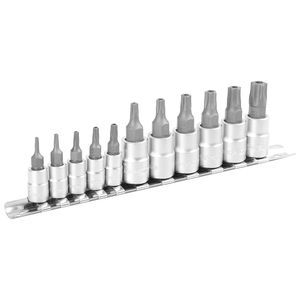12 Pc 5-Point Tamper Star Plus Bit Socket Set Torx Bit 12 Pc 5-Point Tamper Star Plus Bit Socket Set Torx Bit
