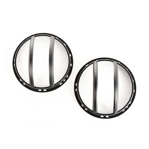 Rugged Ridge Black Elite Euro Guard Kit, Pivotal, Headlight, 2007-18 Wrangler JK/JKU