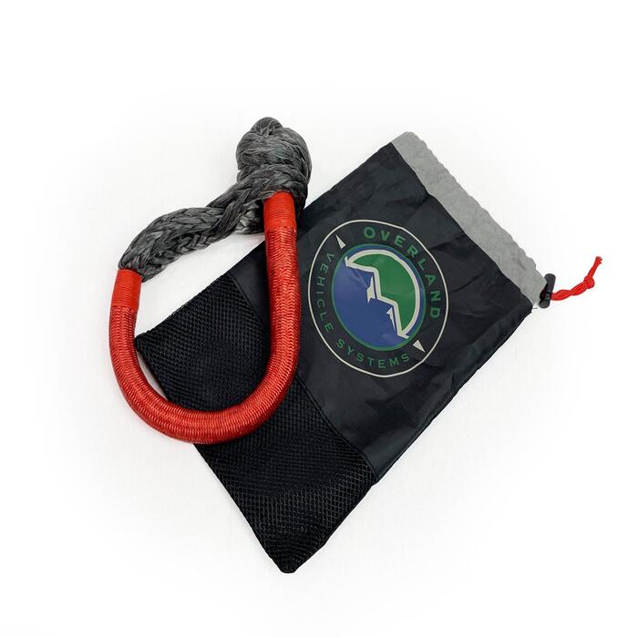 Overland Vehicle Systems Red and Gray 44,000lbs 7/16in Diameter Rope ...