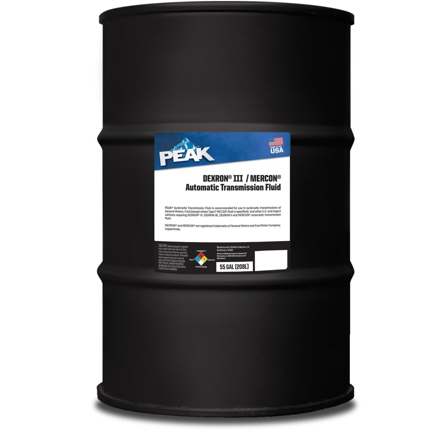 PEAK Dexron III/Mercon Automatic Transmission Fluid 55 gal