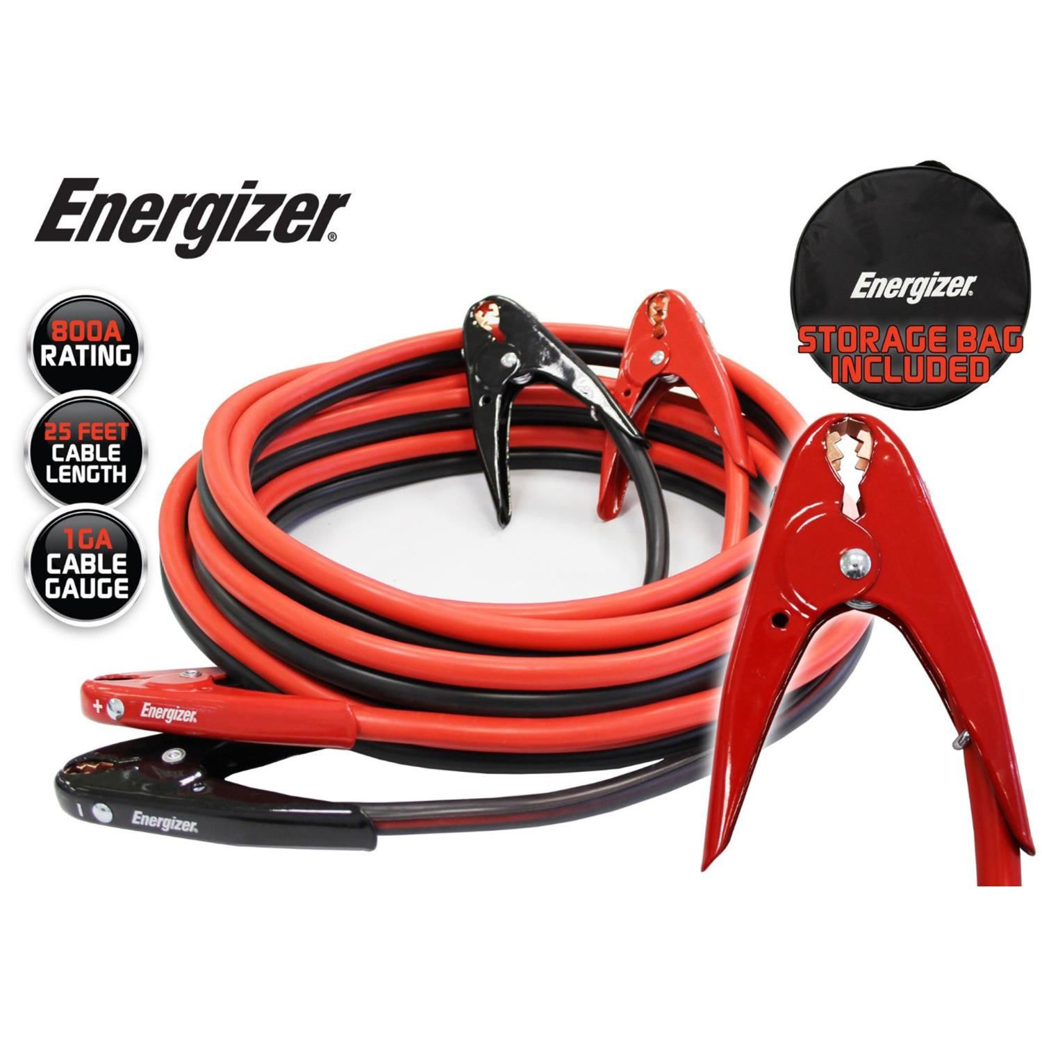 MotoMaster Heavy-Duty Booster/Jumper Cables, 1-Gauge, 25-ft