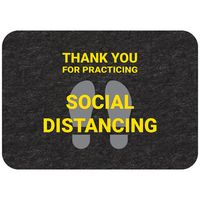 New Pig Social Distance Floor Sign