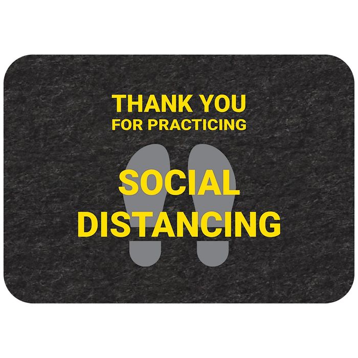 New Pig Social Distance Floor Sign