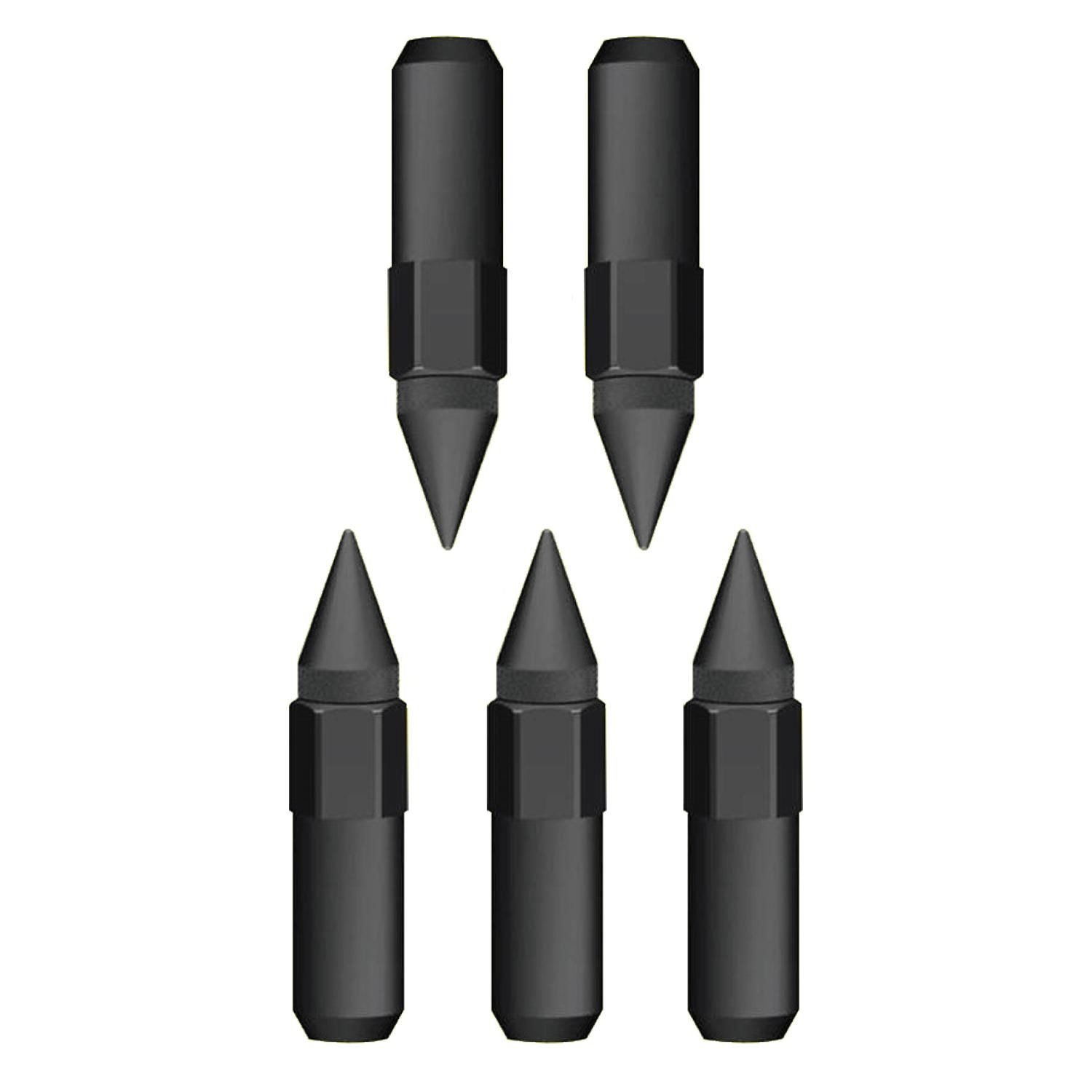 Pilot 14mm X 1 50 Black Spike Lug Nut 5 Piece