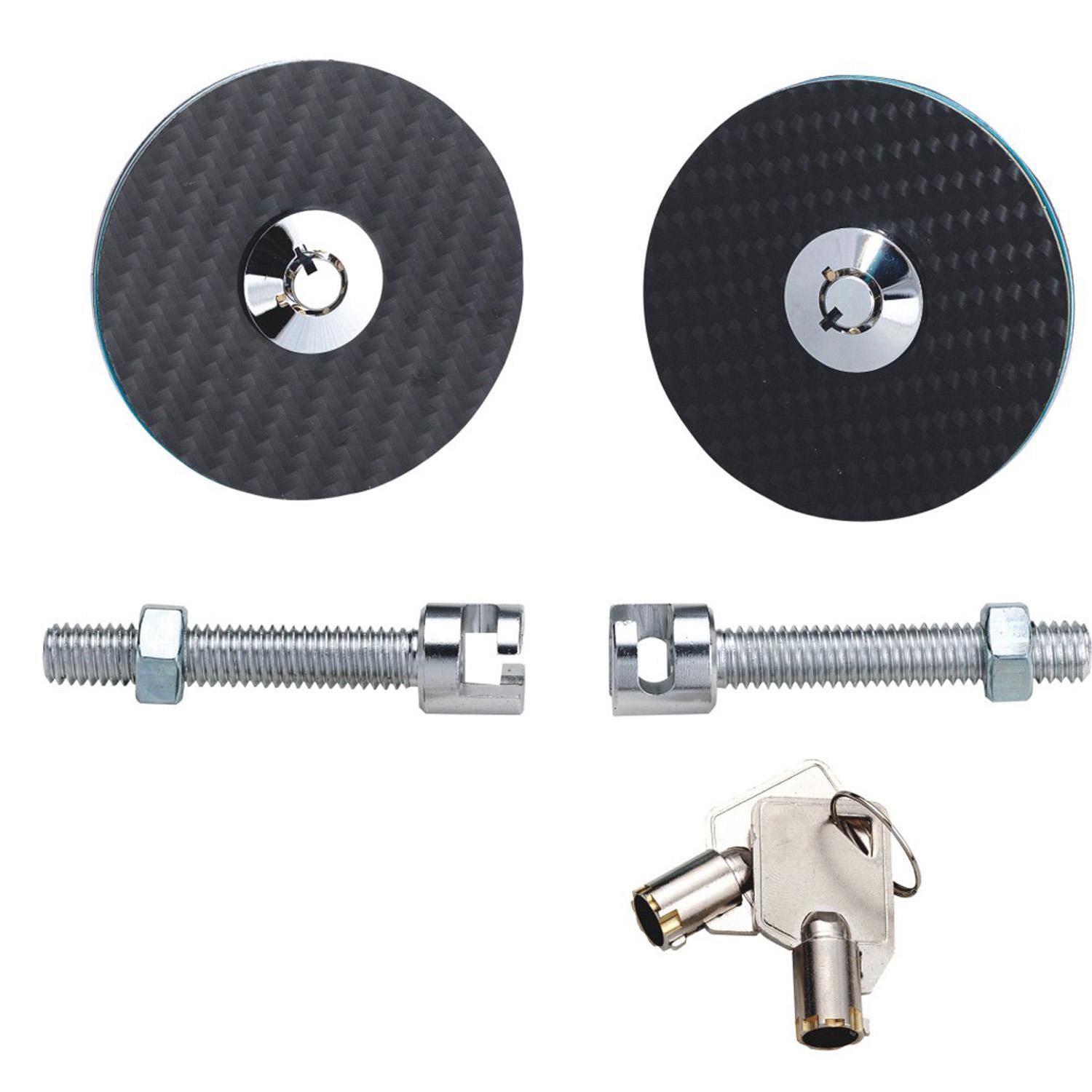 Pilot Carbon Fiber Hood Pins 1 Pair