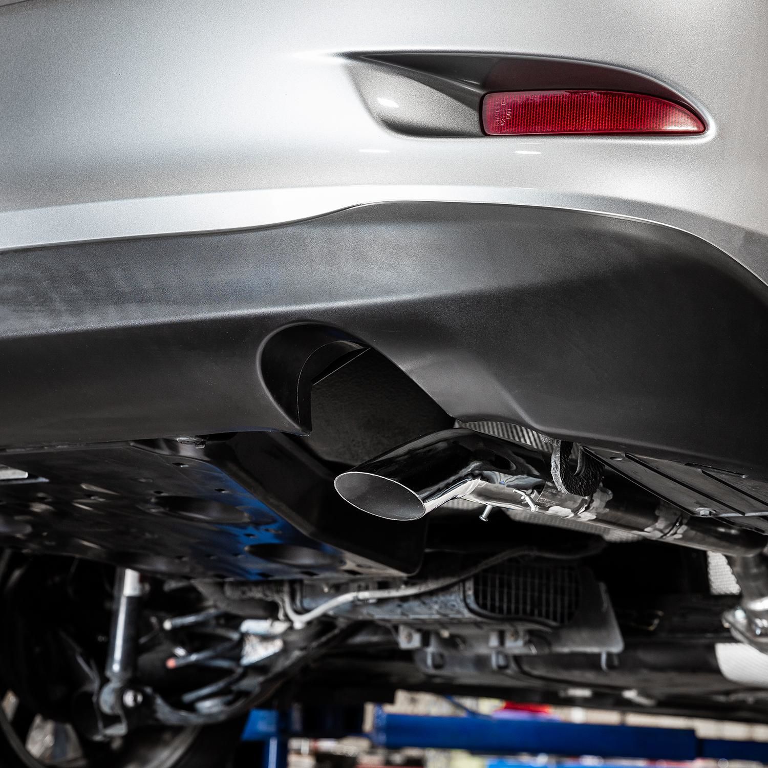 Pilot Chrome 9in x 2 1/4in Turn Down Exhaust Tip