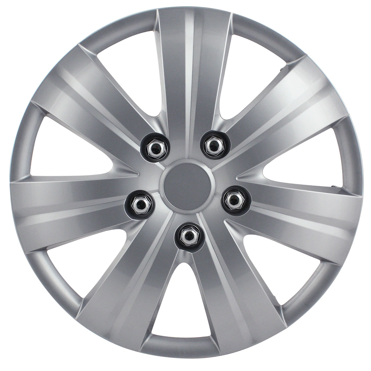 Pilot WH52315SBX Silver 15in Plastic Universal Wheel Cover 4 Piece