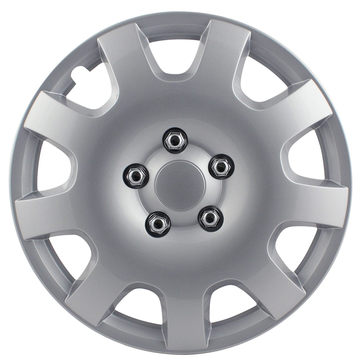 Pilot Silver 15in 9 Spoke Universal Wheel Cover 4 Piece