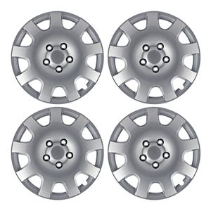 Pilot Gear Silver 16in Plastic Universal Wheel Cover 4 Piece
