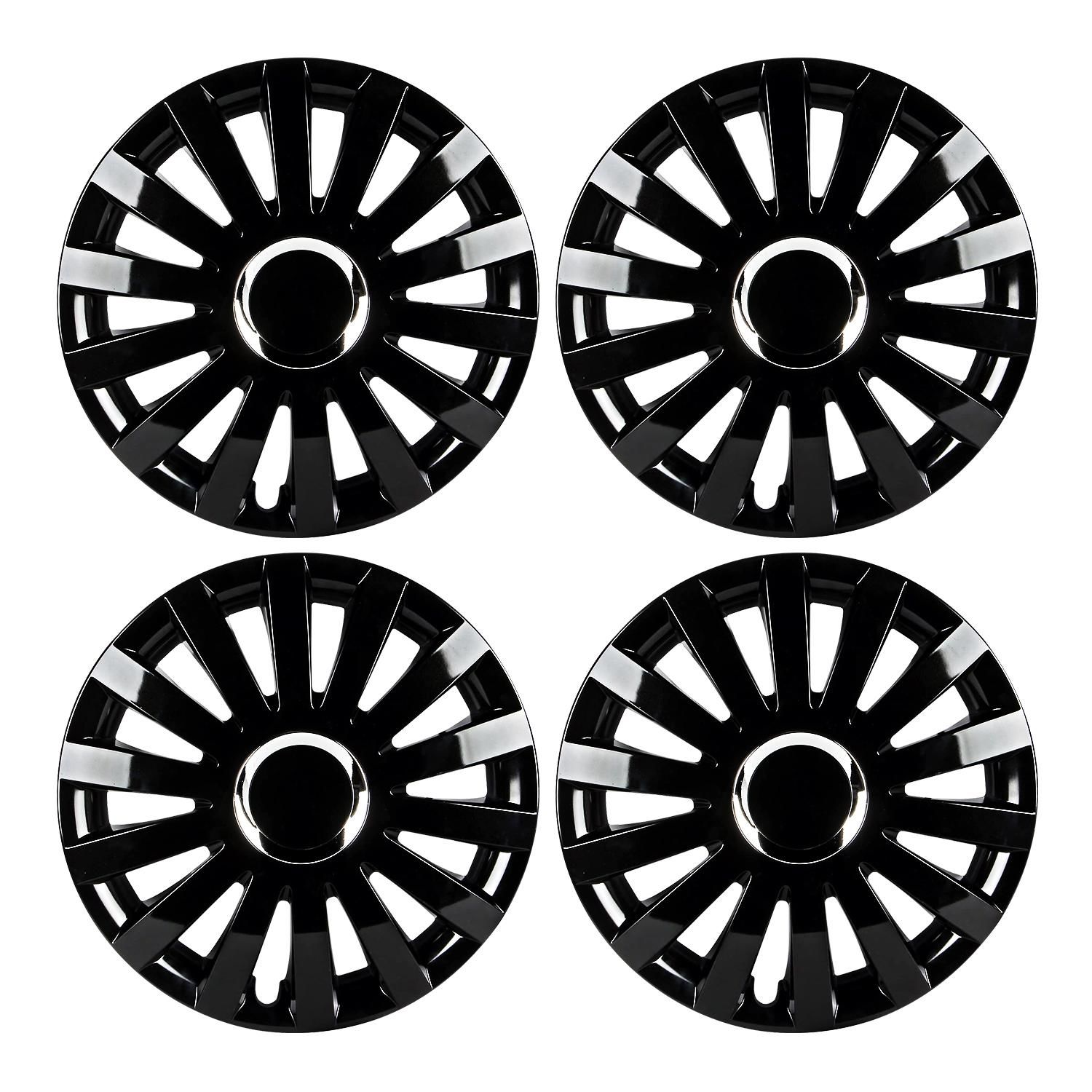 black plastic rim covers