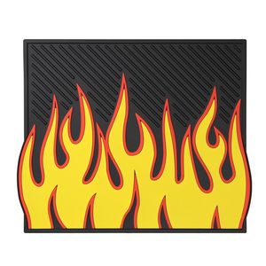 Plasticolor Blue Flames Utility Floor Mat