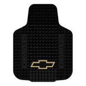 Plasticolor Gold Chevy Bowtie Truck Front Floor Mat 2 Piece