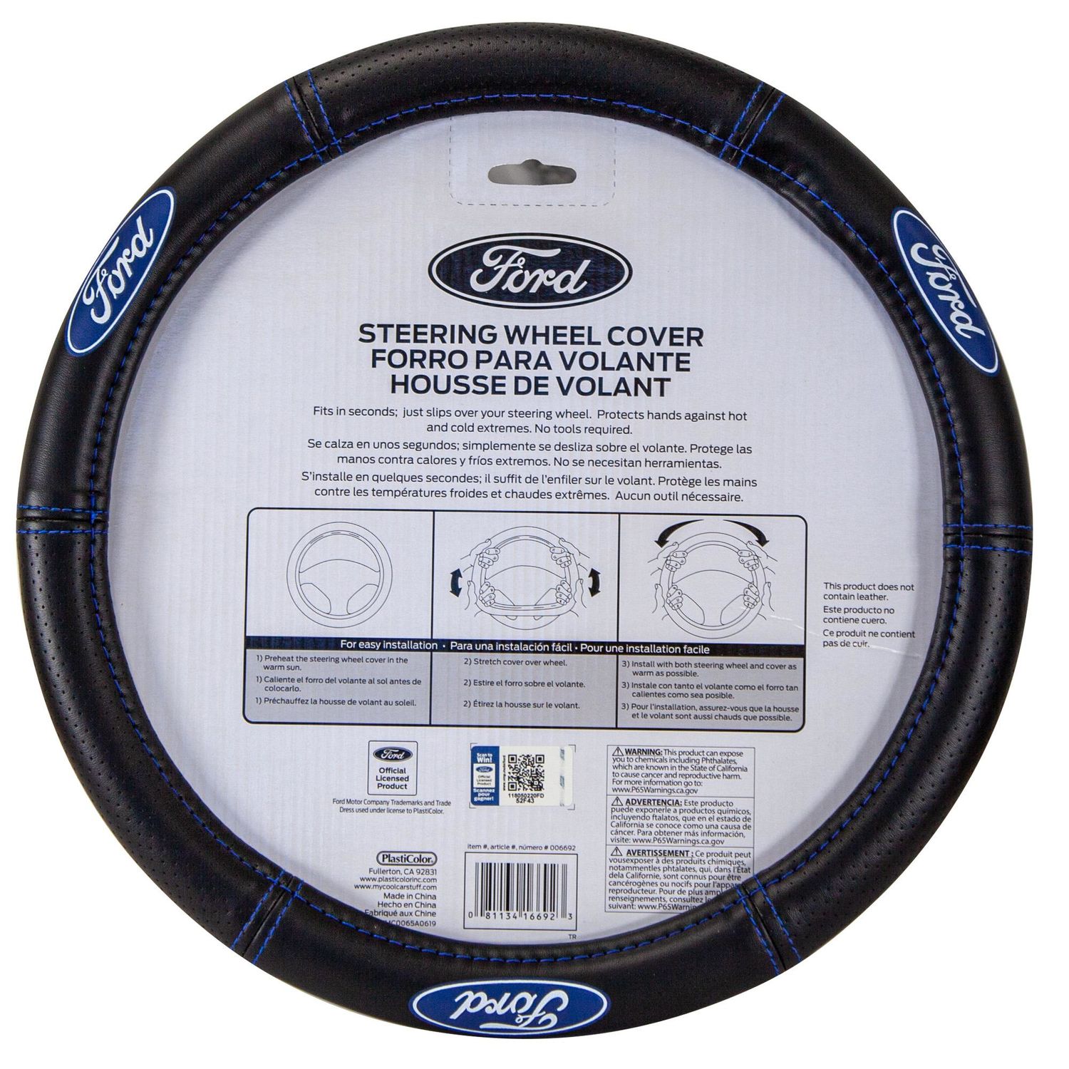 Plasticolor Ford Elite Steering Wheel Cover