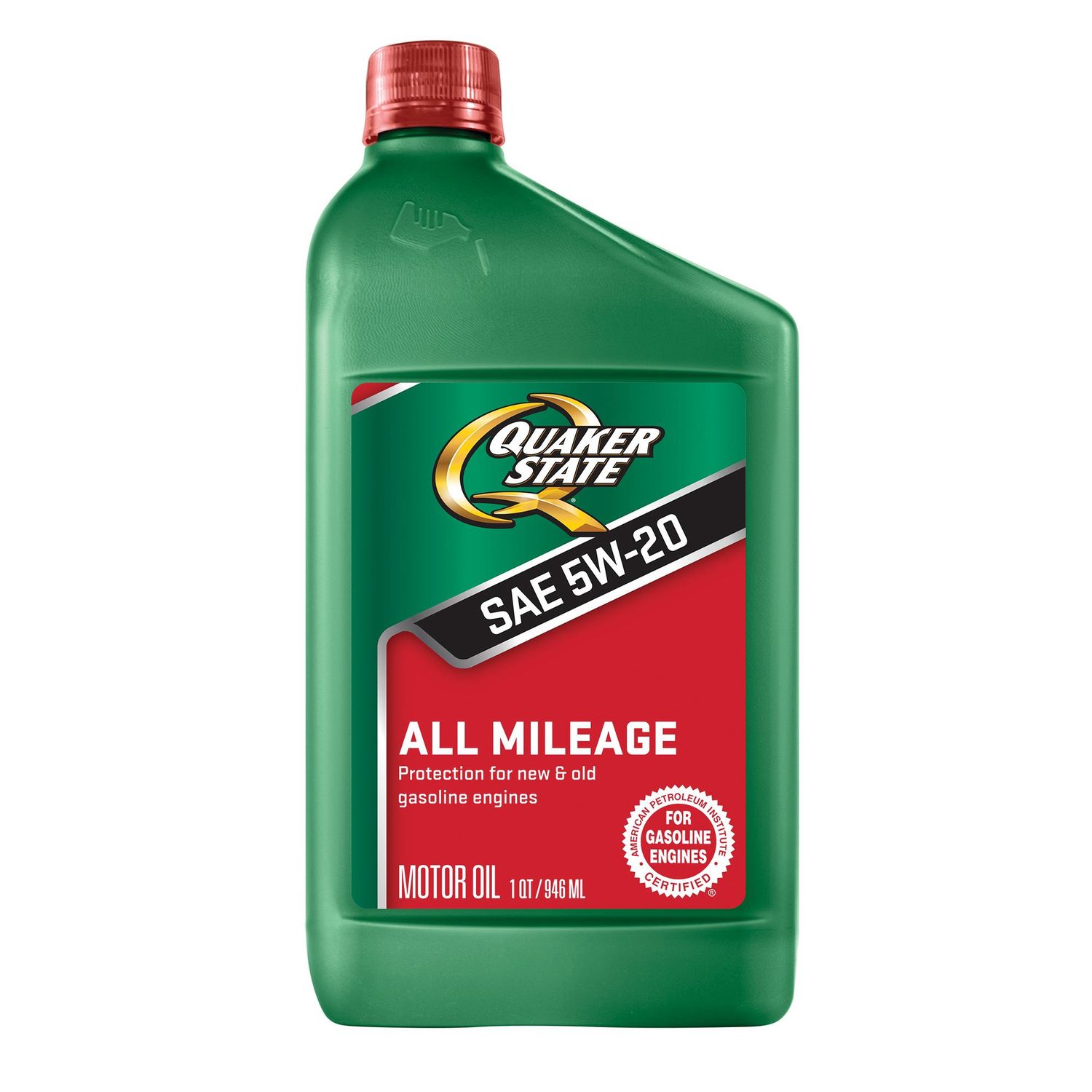 Quaker State Engine Oil High Mileage Synthetic Blend 5W20 1 Quart