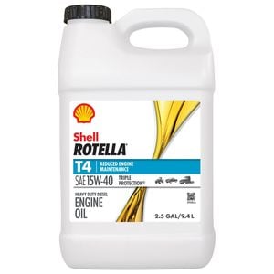 Shell ROTELLA T4 Triple Protection Diesel Conventional Engine Oil 15W-40 10 Quart for Mini Cooper Paceman