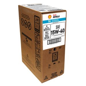 Shell ROTELLA T4 Triple Protection Diesel Engine Oil 15W-40 6 Gallon Box for Mini Cooper Paceman