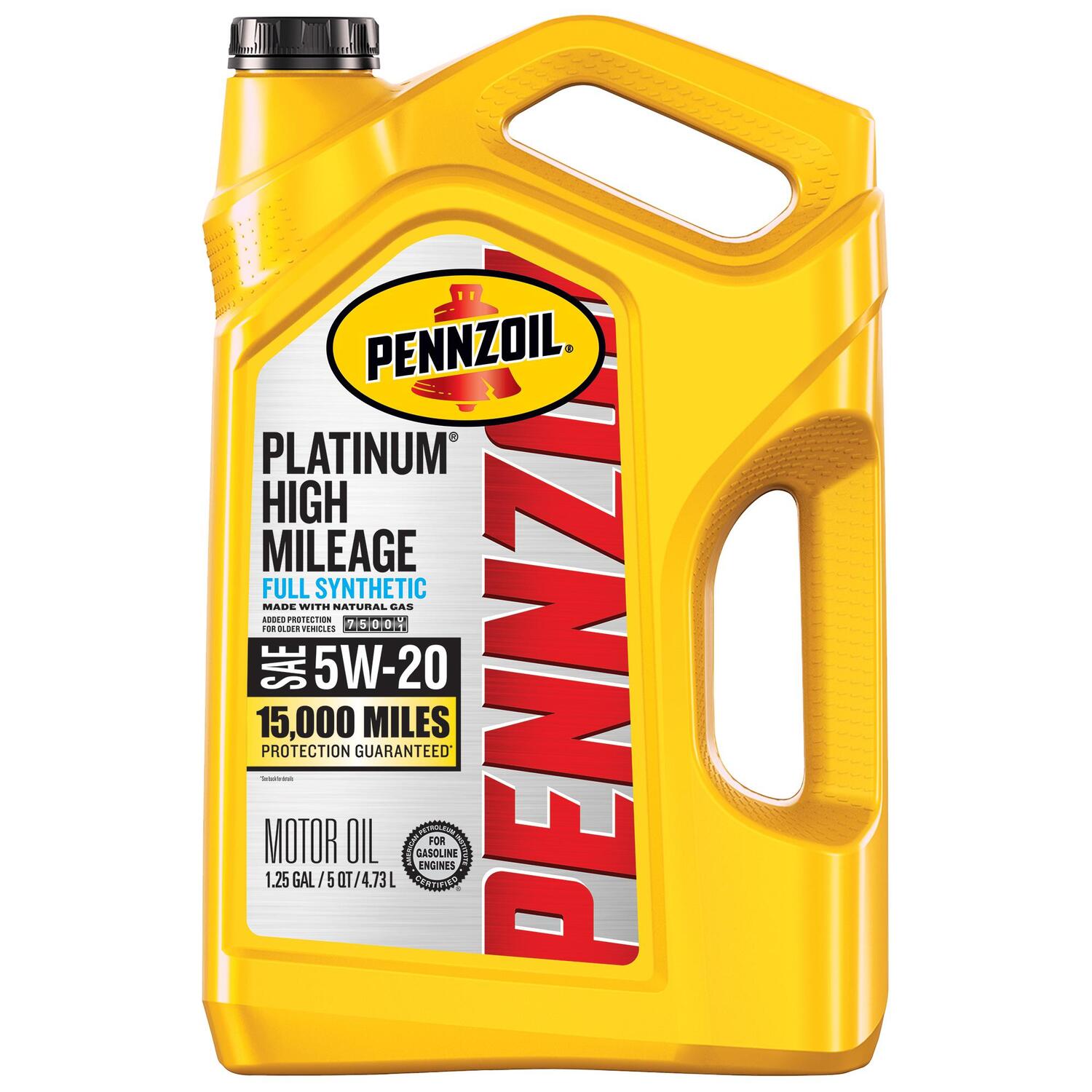 Pennzoil 5W20 Full Synthetic High Mileage Engine Oil 5 Quart