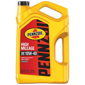 pennzoil 10w 40 high mileage engine oil 5 quart pennzoil 10w 40 high mileage engine oil