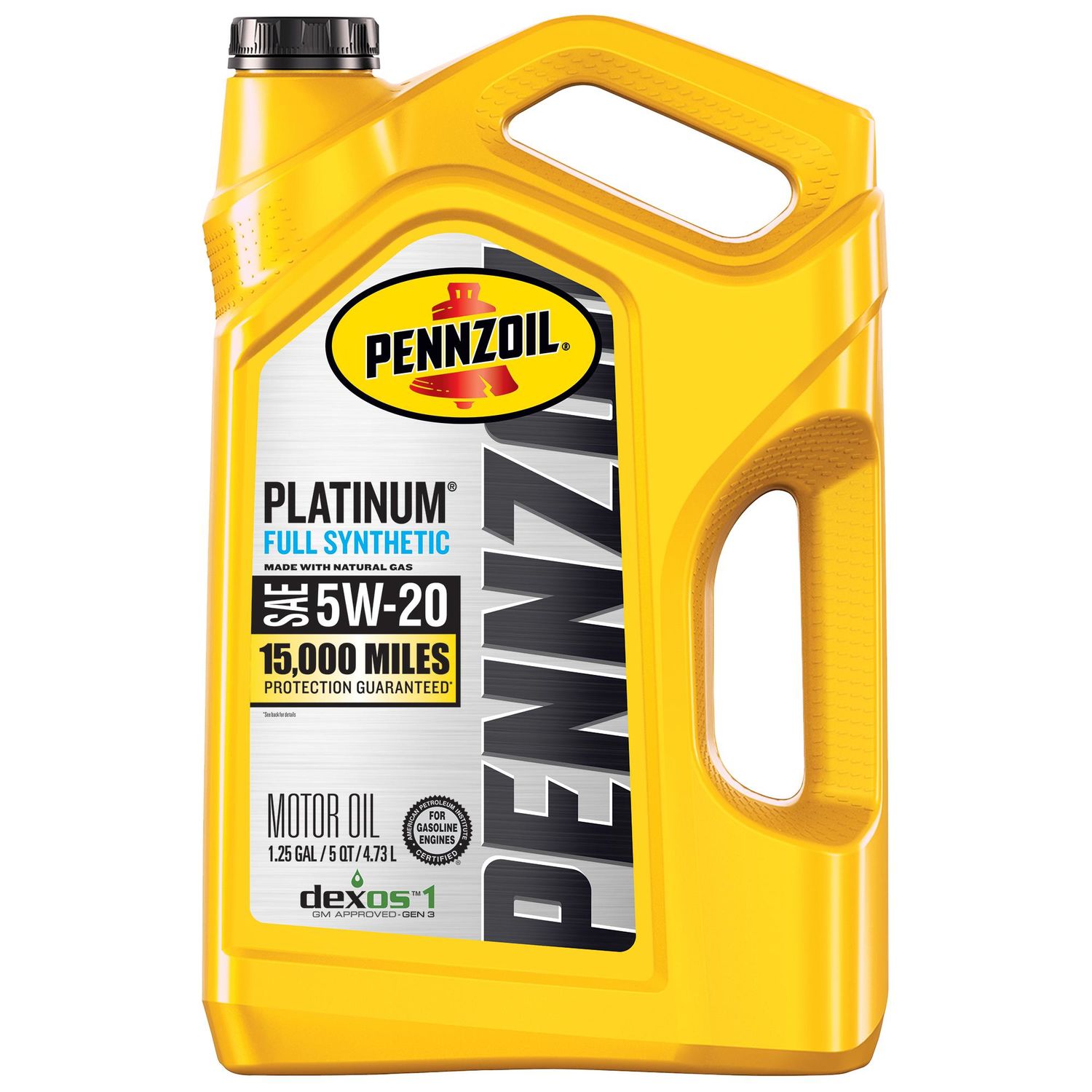 Pennzoil Platinum Dexos Engine Oil Full Synthetic 5w 20 5 Quart