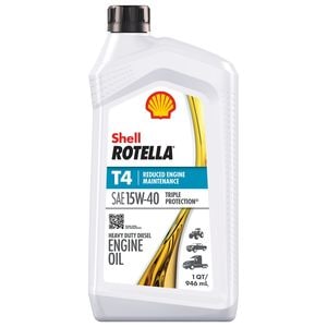 Shell ROTELLA T4 Triple Protection Diesel Conventional Engine Oil 15W-40 1 Quart for Mini Cooper Paceman