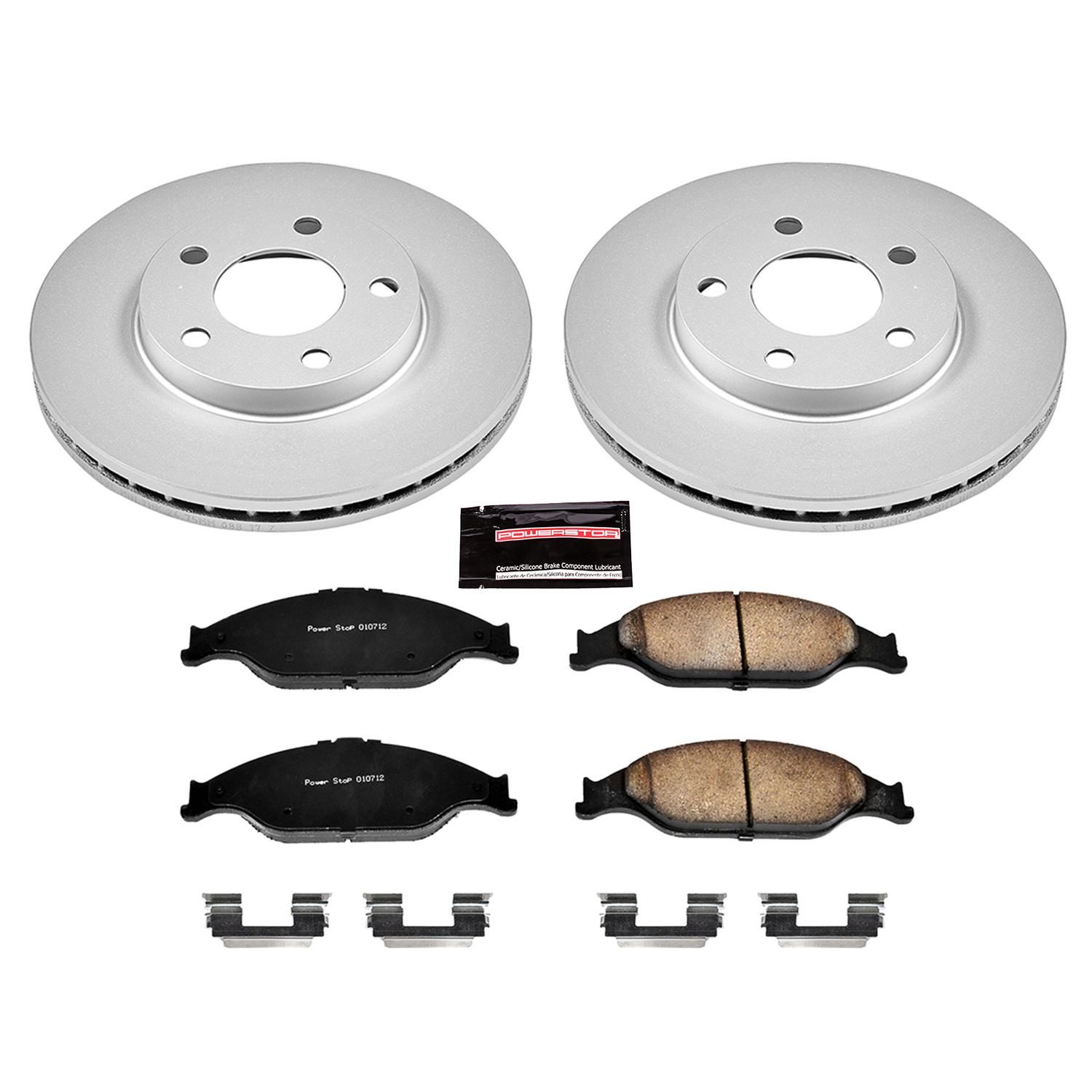 Power Stop Performance Brake Pads Rotors Kit CRK1301