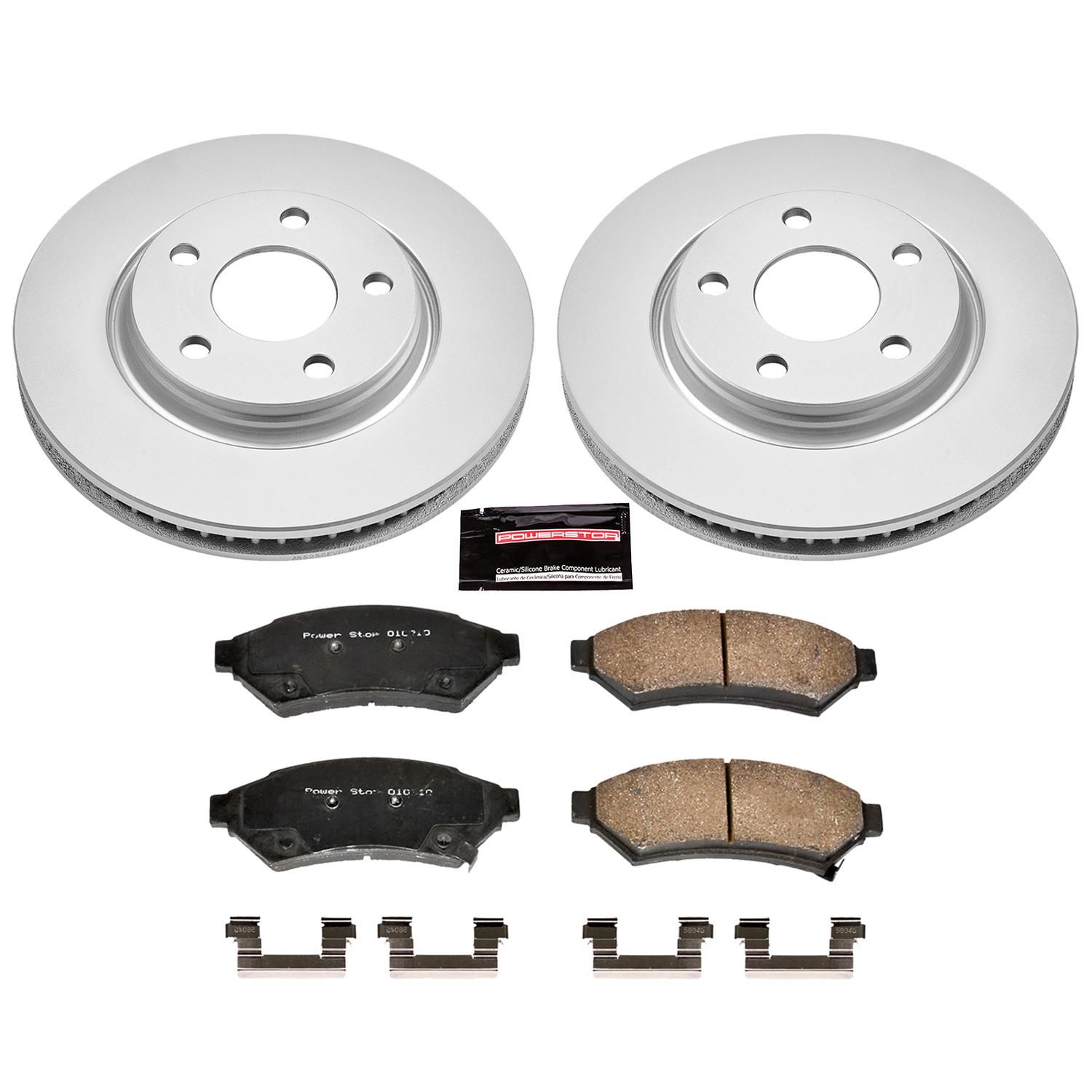 Power Stop Performance Brake Pads Rotors Kit CRK1588