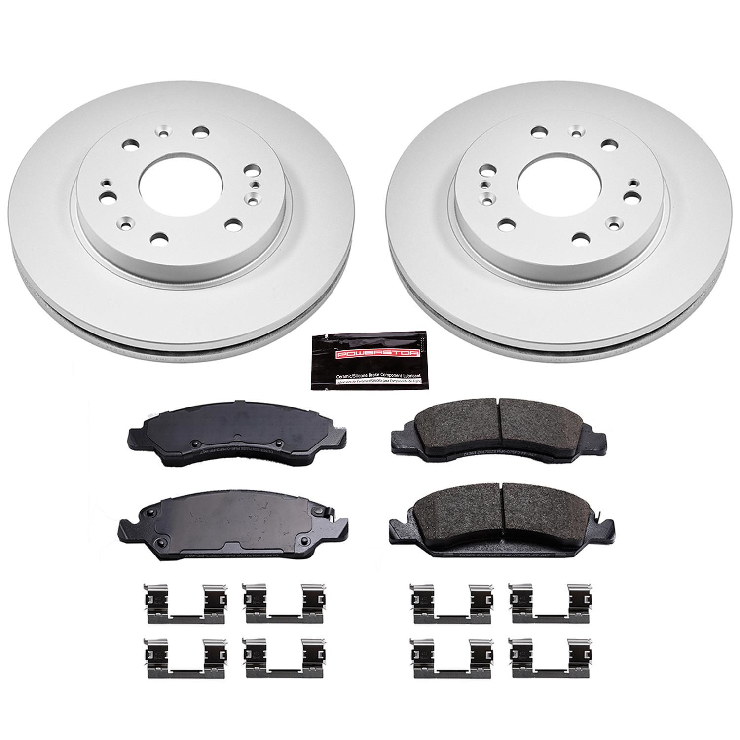 PowerStop Performance Brake Pads Rotors Kit CRK2069