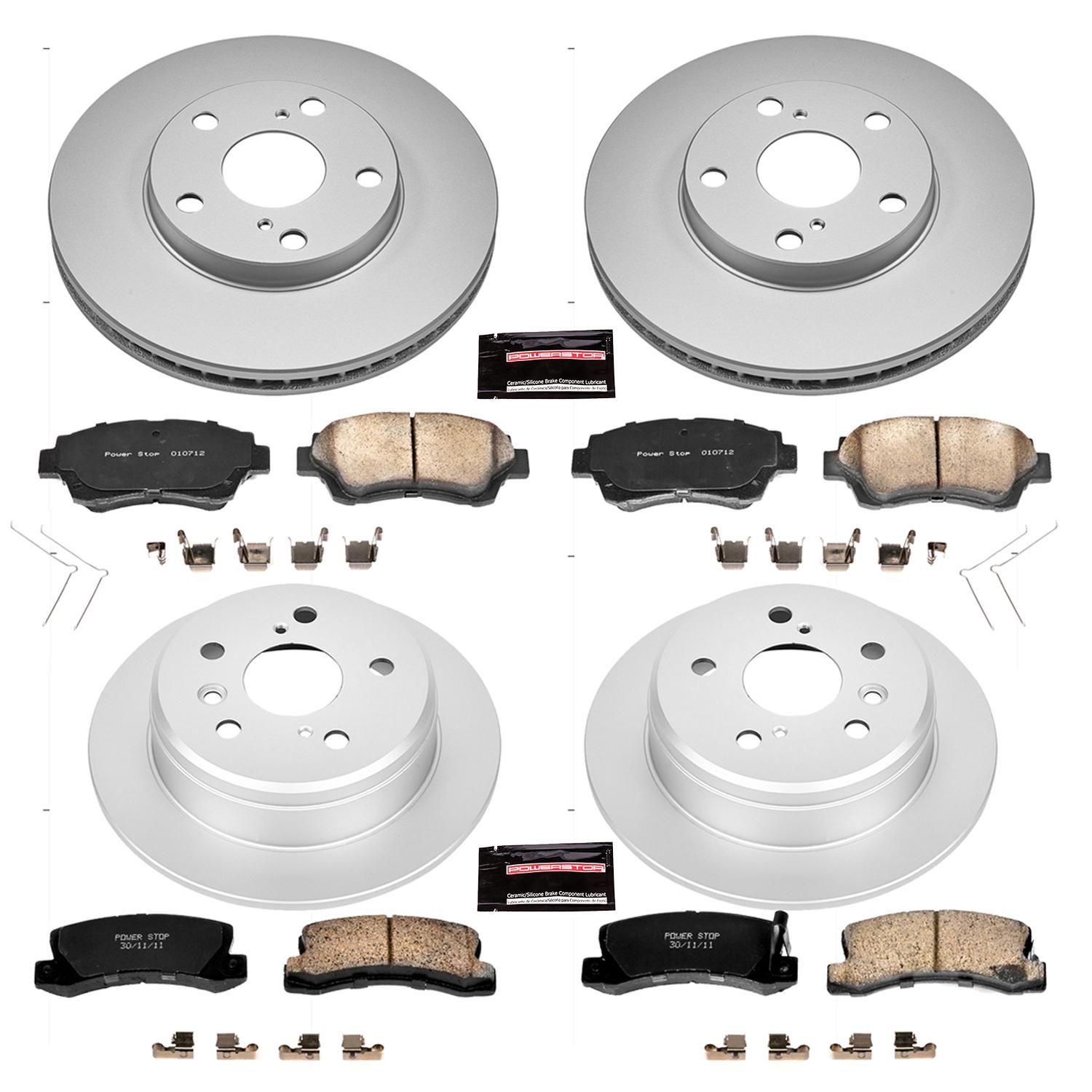 PowerStop Performance Brake Pads Rotors Kit CRK2714