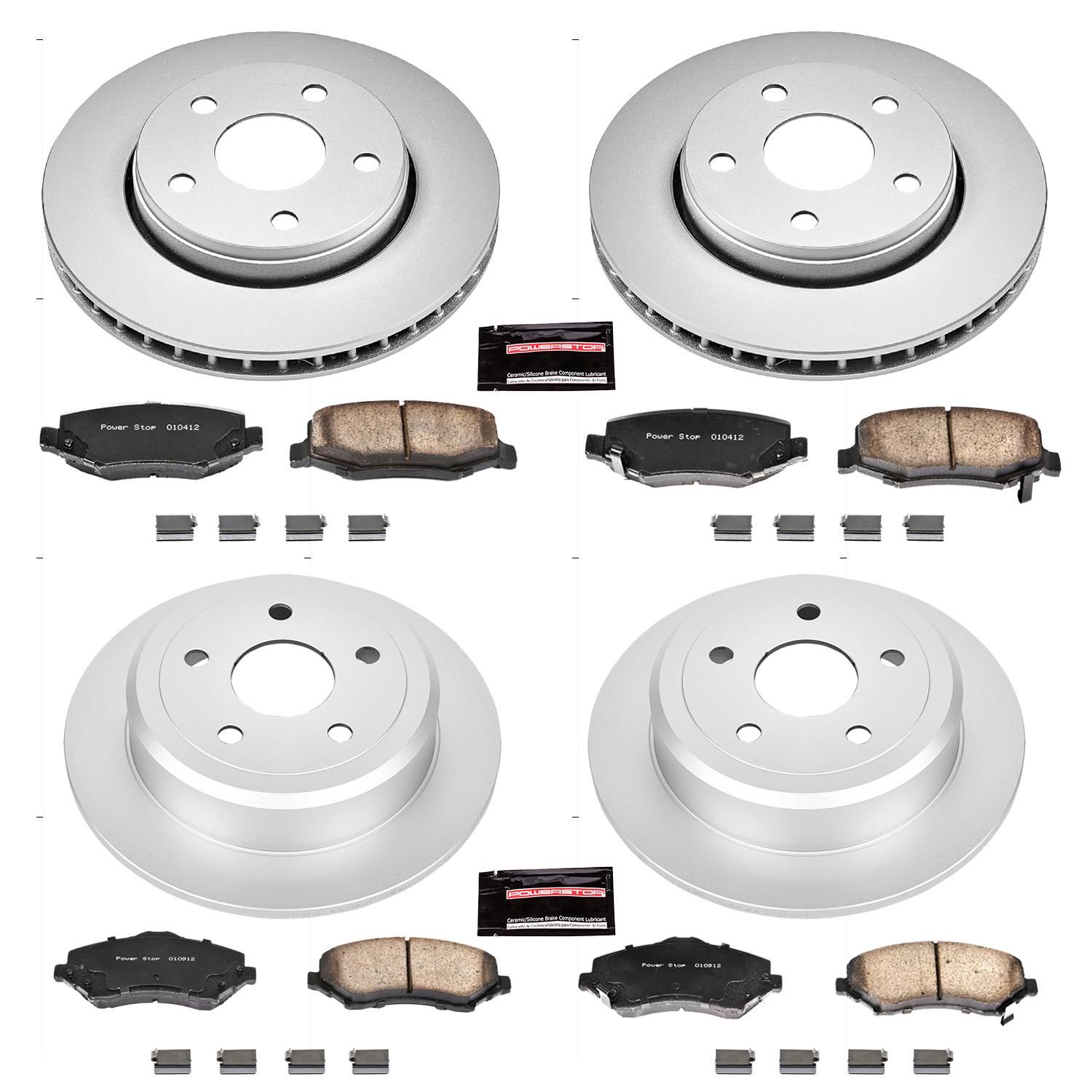 Power Stop Performance Brake Pads Rotors Kit CRK2798