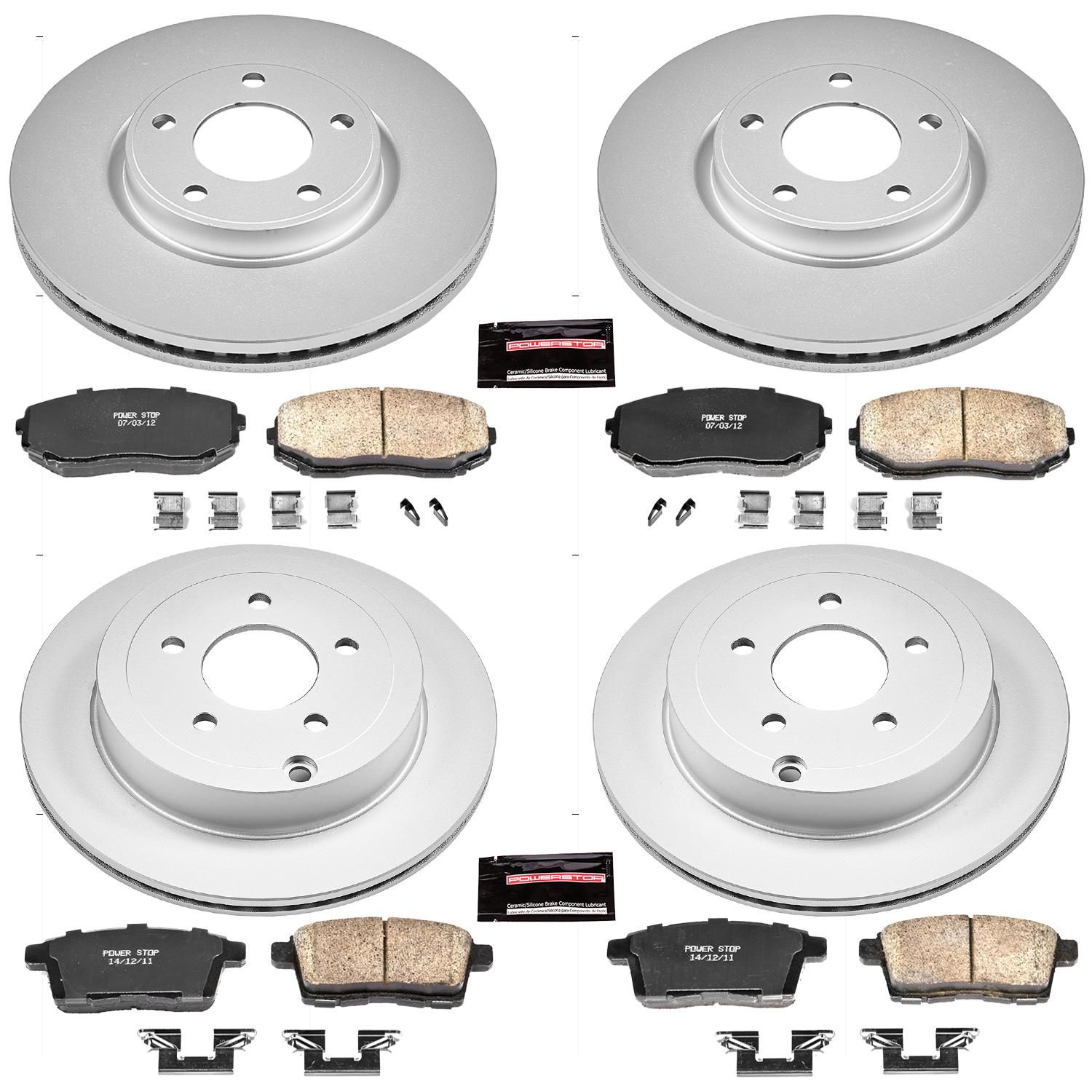 PowerStop Performance Brake Pads Rotors Kit CRK2830