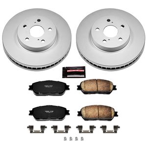 PowerStop Performance Brake Pads Rotors Kit CRK5438 for Toyota Sienna
