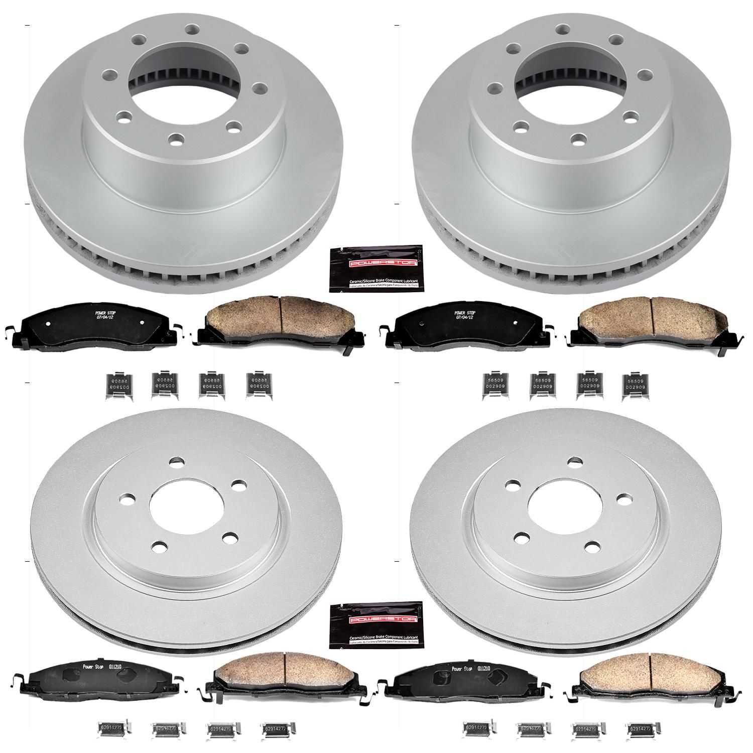 PowerStop Performance Brake Pads Rotors Kit CRK5458