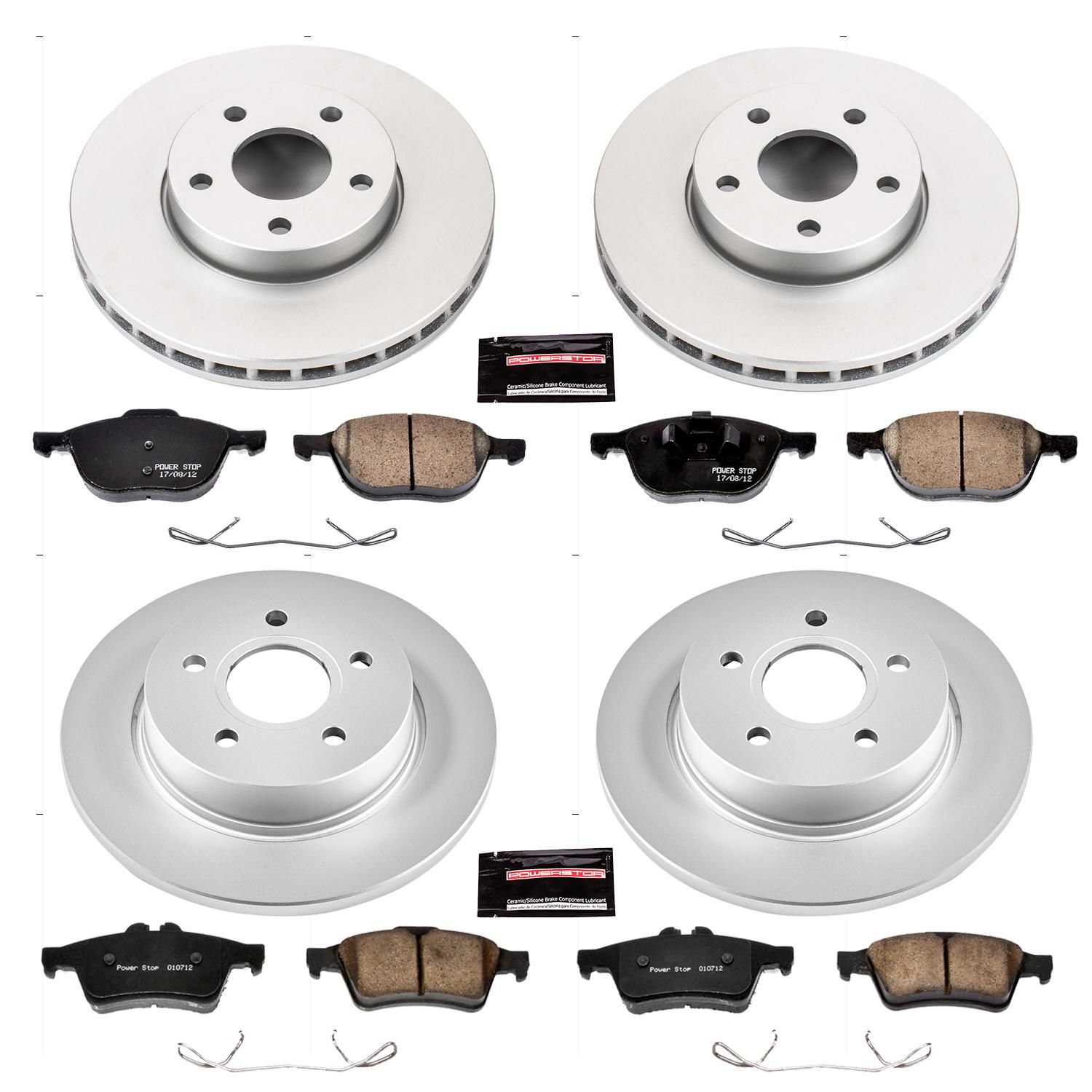 Power Stop Performance Brake Pads Rotors Kit CRK5977