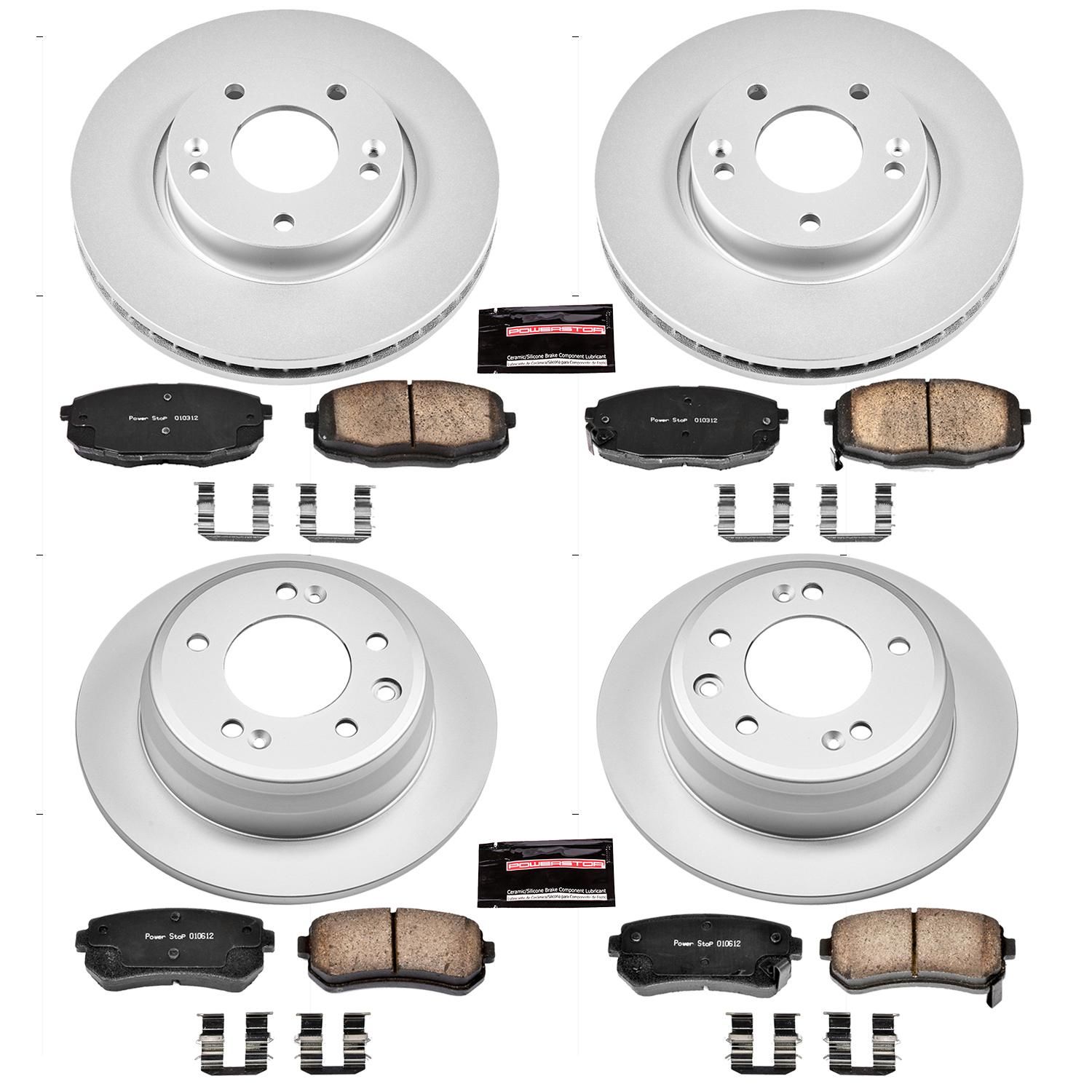 PowerStop Performance Brake Pads Rotors Kit CRK6302