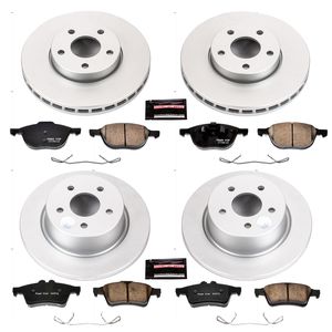 Brake Pads And Discs Front And Rear Ceramic Brake Pad And Drilled And Slotted Rotor Kit - Compatible With 2005 - 2010 Honda Odyssey 2006 2007 2008 2009 Brake Kit - Foto 5
