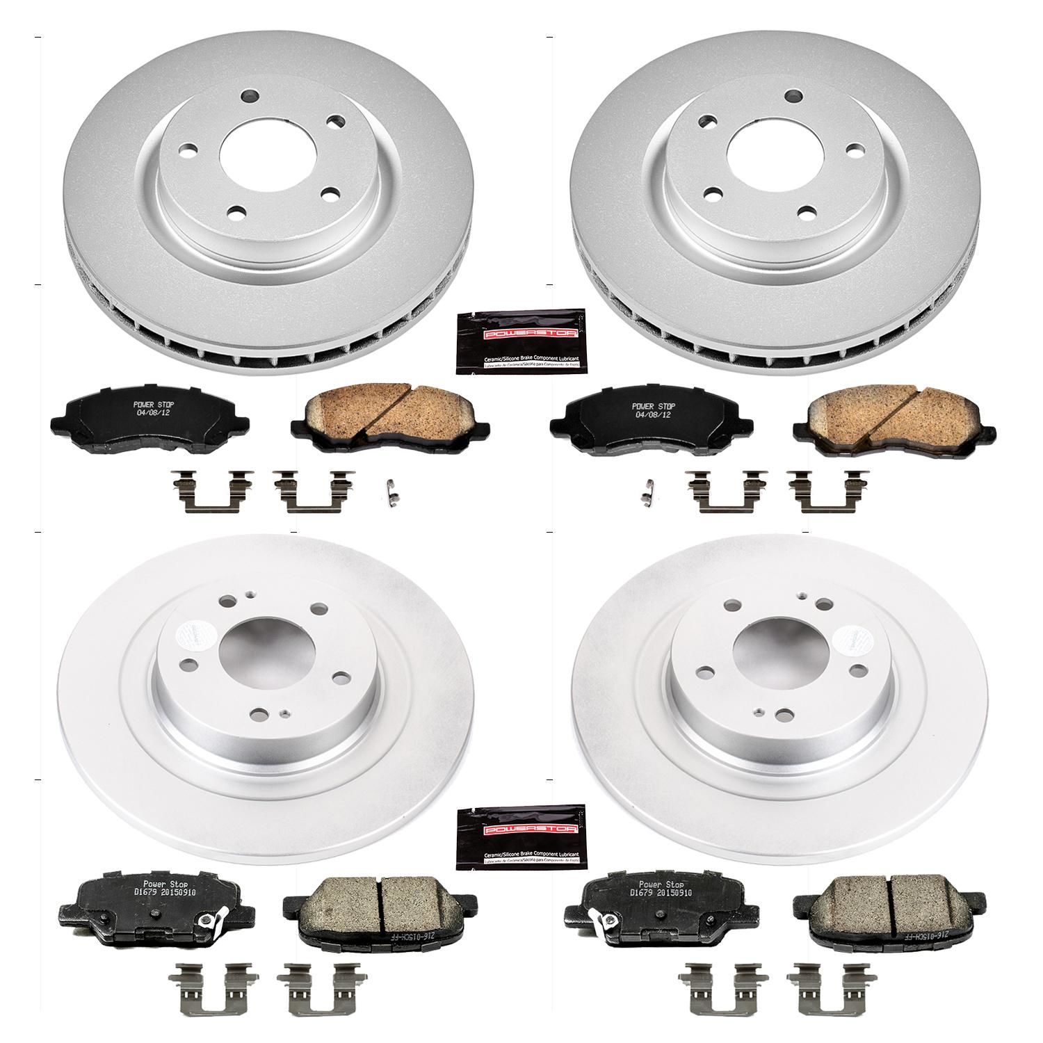 PowerStop Performance Brake Pads Rotors Kit CRK6796