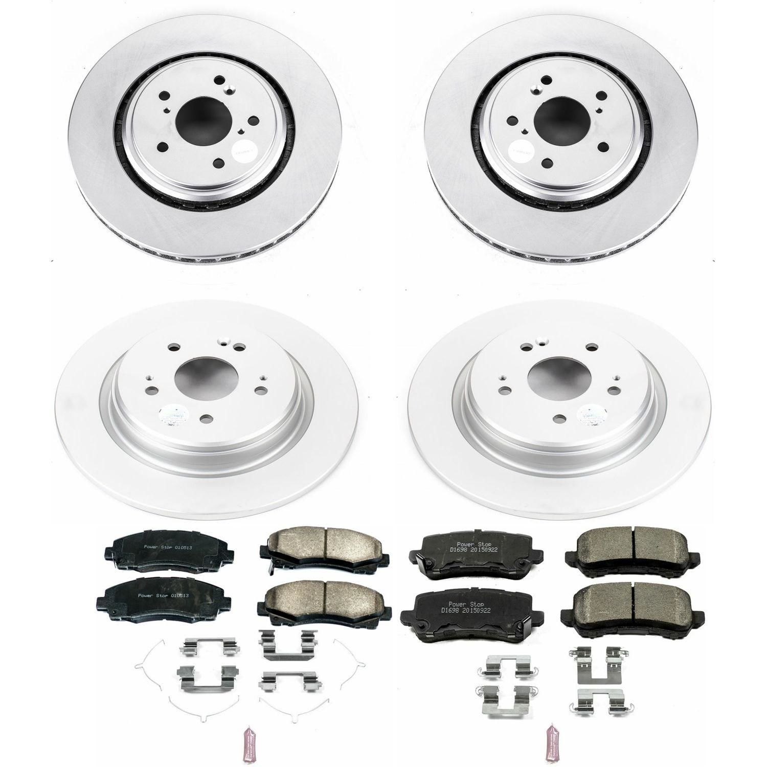 PowerStop Performance Brake Pads Rotors Kit CRK7284