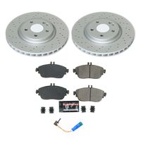 PowerStop Performance Brake Pads Rotors Kit CRK8266 for 2018 Mercedes Benz CLA250
