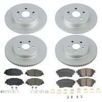 PowerStop Performance Brake Pads Rotors Kit CRK8362 for Toyota Corolla