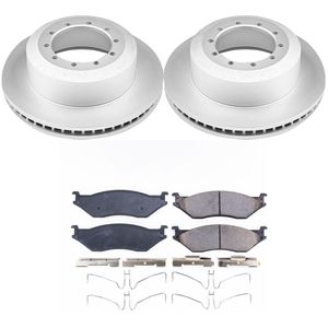 PowerStop Performance Brake Pads Rotors Kit CRK8395 for Ford LCF