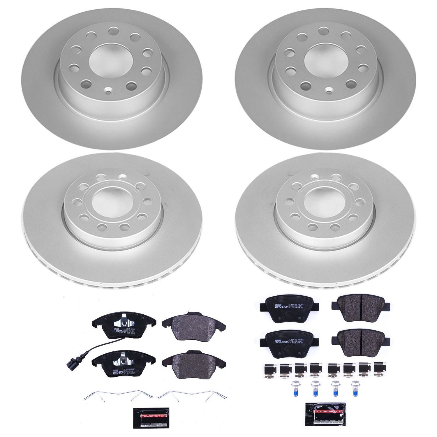EuroStop Performance Brake Pads Rotors Kit ESK5747
