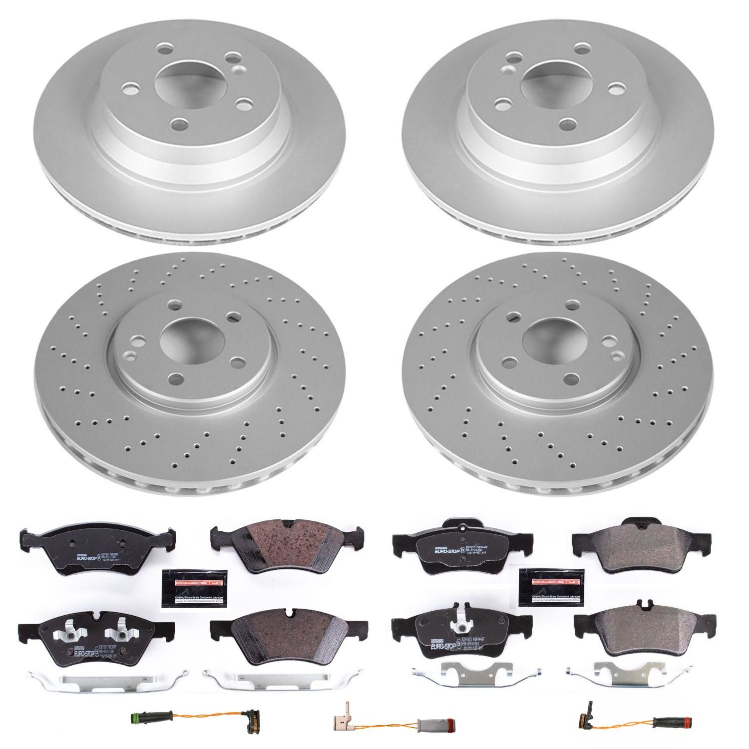 EuroStop Performance Brake Pads Rotors Kit ESK6358