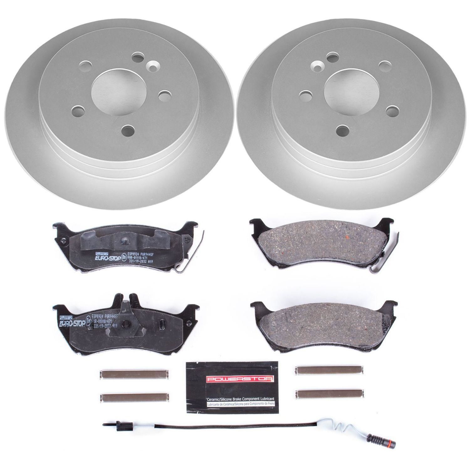 PowerStop Performance Brake Pads Rotors Kit ESK866