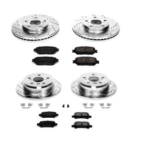 PowerStop Performance Brake Pads Rotors Kit K1065 for Toyota Camry